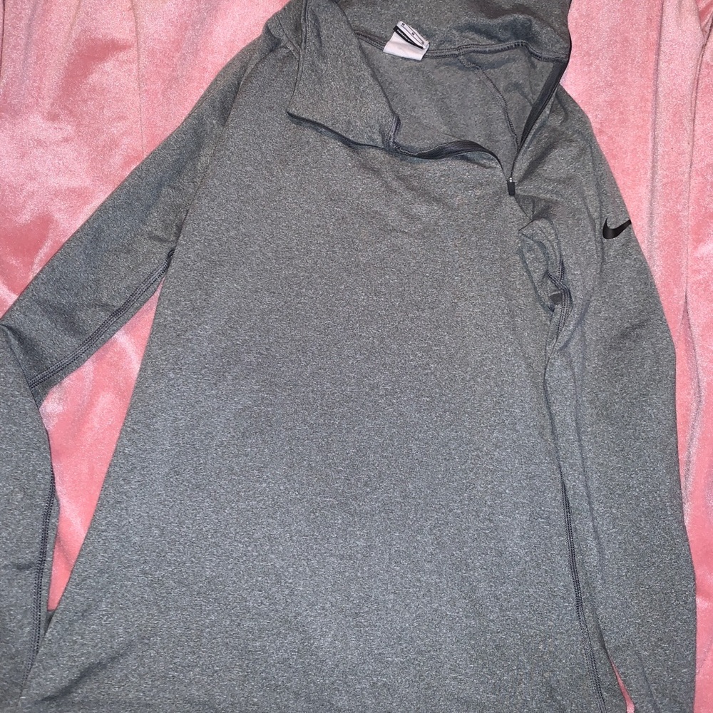 gray Nike athletic top